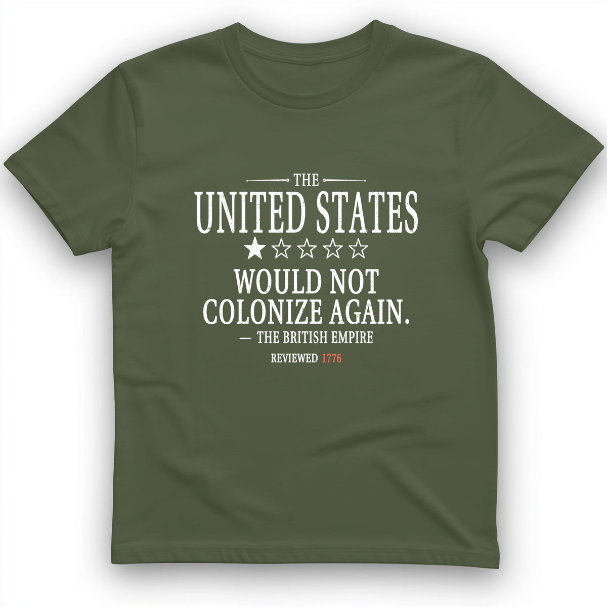 1 Star US T-Shirt - History Graphic Tee - Gift for History Buffs - Unisex