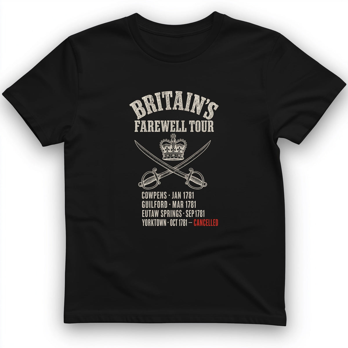 Britain's Farewell Tour T-Shirt - History Graphic Tee - Gift for History Buffs - Unisex