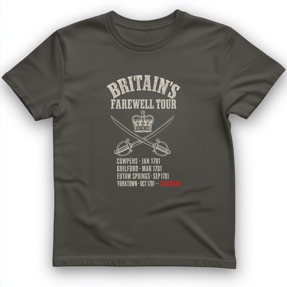 Britain's Farewell Tour T-Shirt - History Graphic Tee - Gift for History Buffs - Unisex