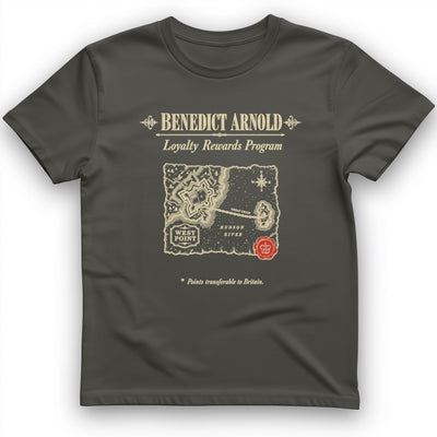 Benedict Arnold Loyalty Rewards Program T-Shirt - History Graphic Tee - Gift for History Buffs - Unisex