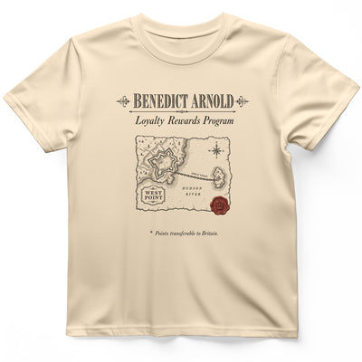 Benedict Arnold Loyalty Rewards Program T-Shirt - History Graphic Tee - Gift for History Buffs - Unisex