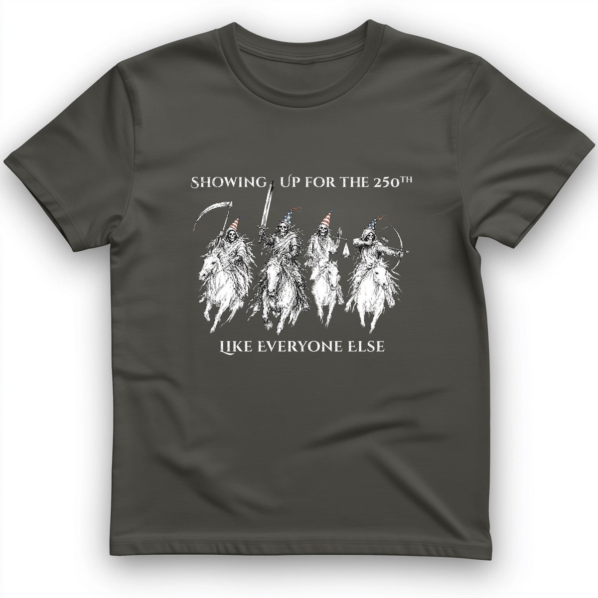 4 Horsemen 250th T-Shirt - History Graphic Tee - Gift for History Buffs - Unisex