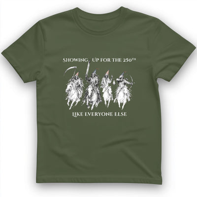 4 Horsemen 250th T-Shirt - History Graphic Tee - Gift for History Buffs - Unisex