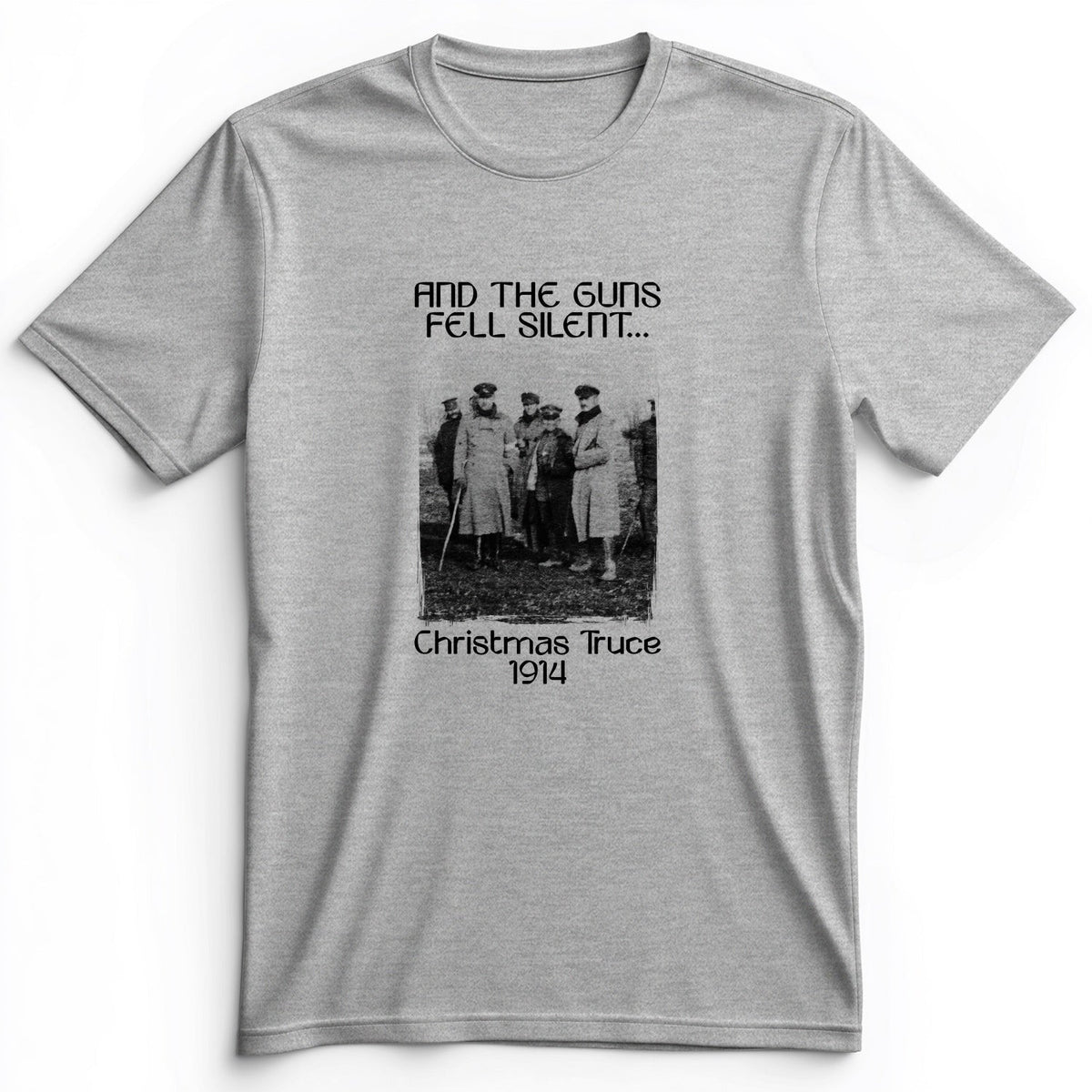 WWI Christmas Truce Premium T-Shirt - History Graphic Tee - Gift for History Buffs - Unisex