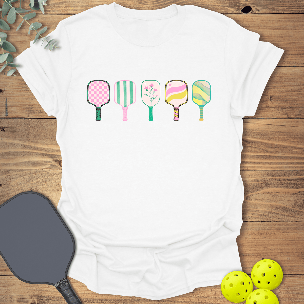 Paddles Pickleball T-Shirt - Graphic Tee - Gift for Pickleball Players - Unisex