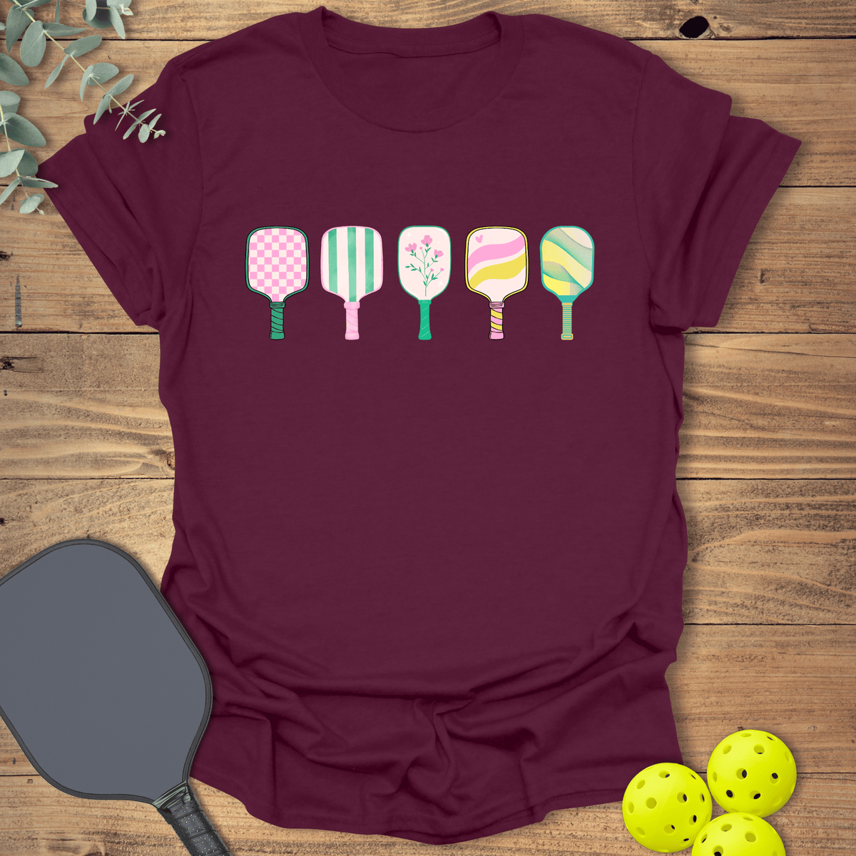 Paddles Pickleball T-Shirt - Graphic Tee - Gift for Pickleball Players - Unisex