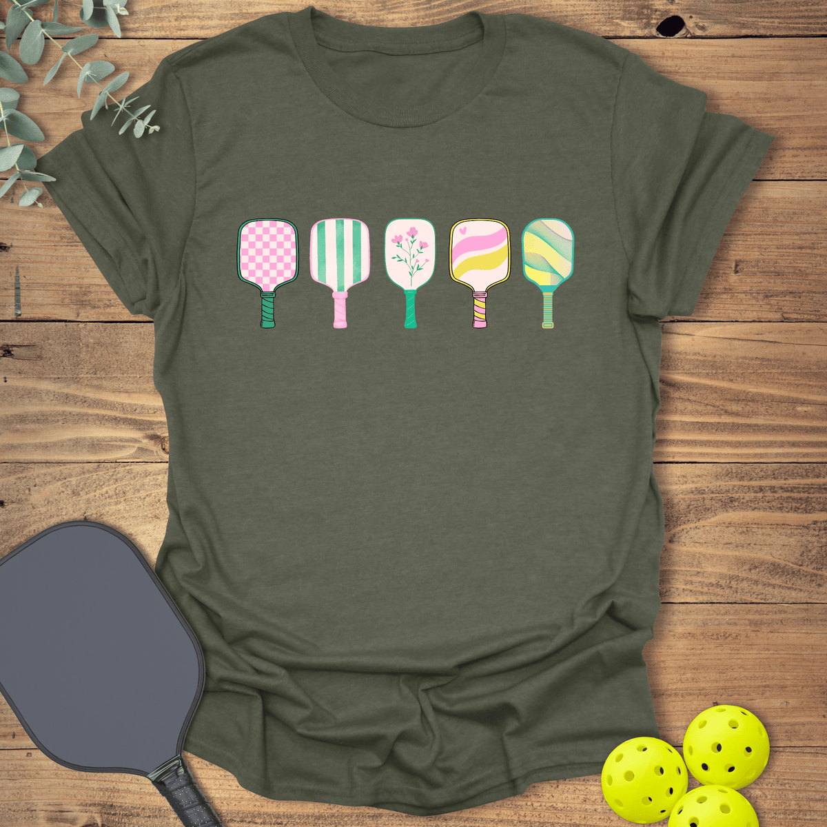 Paddles Pickleball T-Shirt - Graphic Tee - Gift for Pickleball Players - Unisex