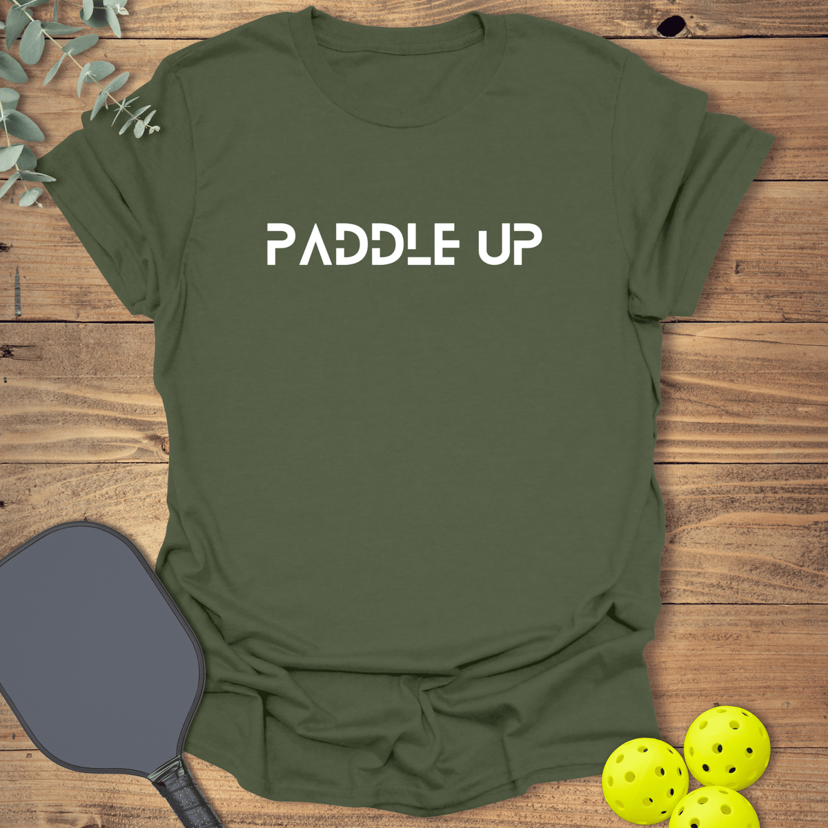 Paddle Up Pickleball T-Shirt - Graphic Tee - Gift for Pickleball Players - Unisex