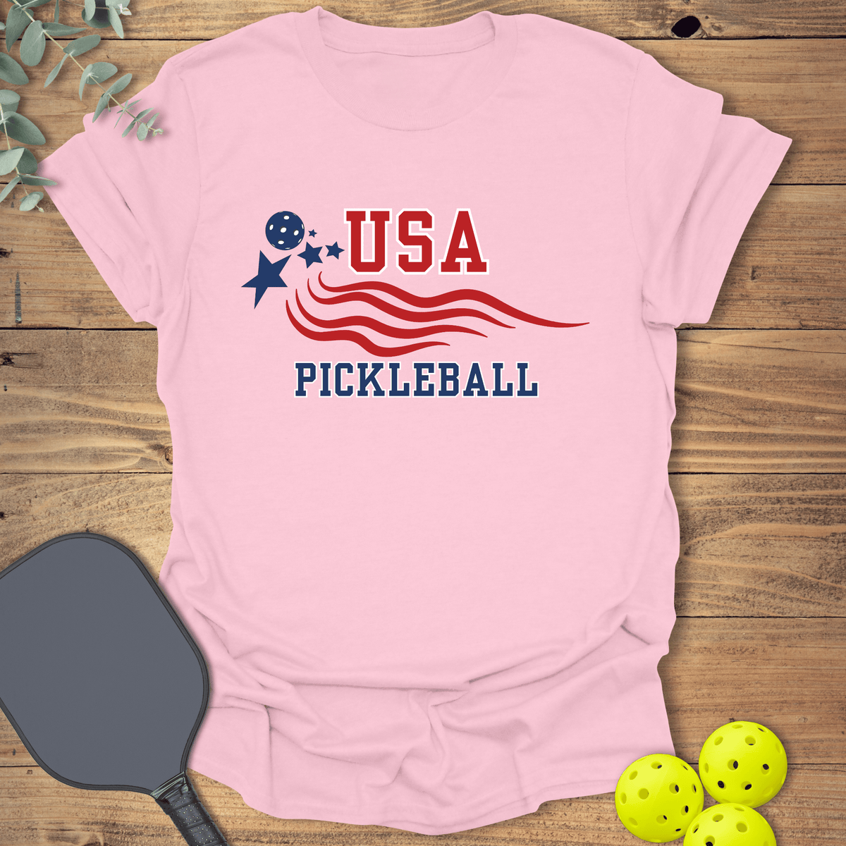 USA Pickleball T-Shirt - Graphic Tee - Gift for Pickleball Players - Unisex