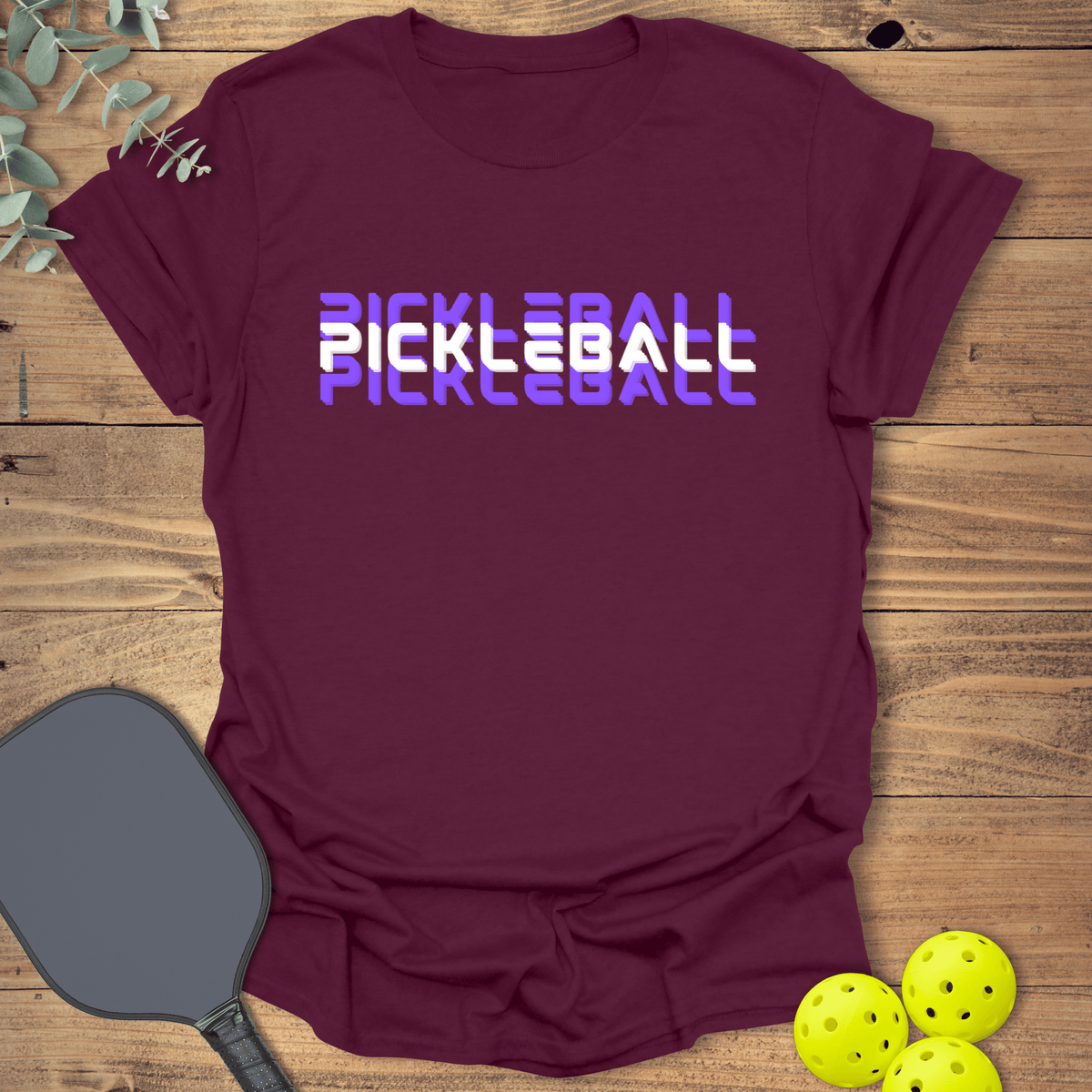 Split Text Pickleball T-Shirt - Graphic Tee - Gift for Pickleball Players - Unisex