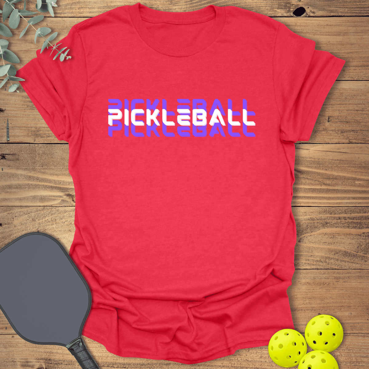 Split Text Pickleball T-Shirt - Graphic Tee - Gift for Pickleball Players - Unisex