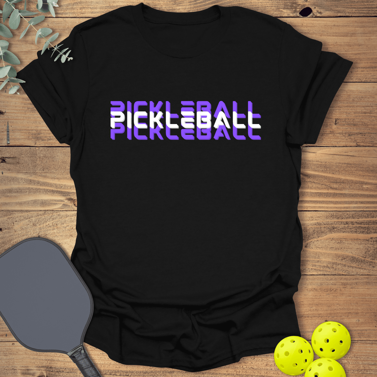 Split Text Pickleball T-Shirt - Graphic Tee - Gift for Pickleball Players - Unisex