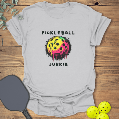 Melting Pickleball Junkie T-Shirt - Graphic Tee - Gift for Pickleball Players - Unisex