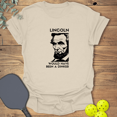 Lincoln Dinker T-Shirt - Pickleball Graphic Tee - Gift for Pickleball Players - Unisex