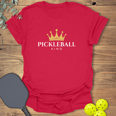 Pickleball King T-Shirt - Graphic Tee - Gift for Pickleball Players - Unisex