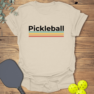 Retro Colors Pickleball T-Shirt - Graphic Tee - Gift for Pickleball Players - Unisex