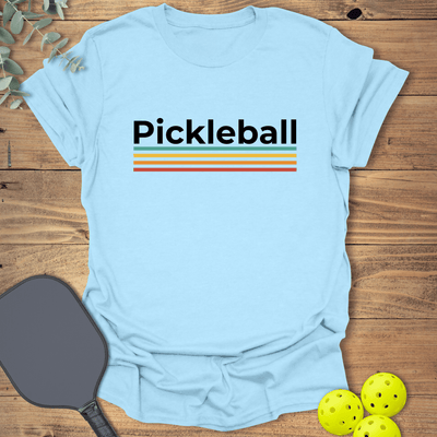 Retro Colors Pickleball T-Shirt - Graphic Tee - Gift for Pickleball Players - Unisex