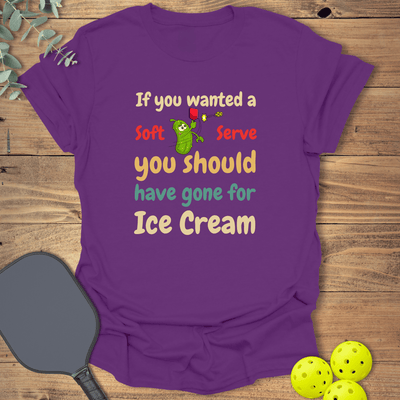 Soft Serve Pickleball T-Shirt - Graphic Tee - Gift for Pickleball Players - Unisex