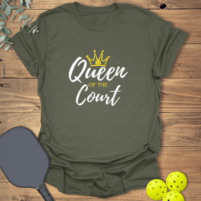 Queen of the Court Pickleball T-Shirt - Graphic Tee - Gift for Pickleball Players - Unisex