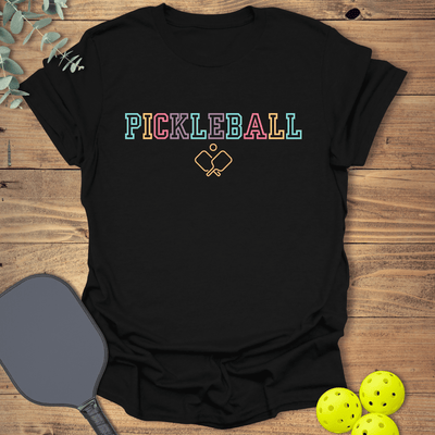 Pickleball Colors T-Shirt - Graphic Tee - Gift for Pickleball Players - Unisex