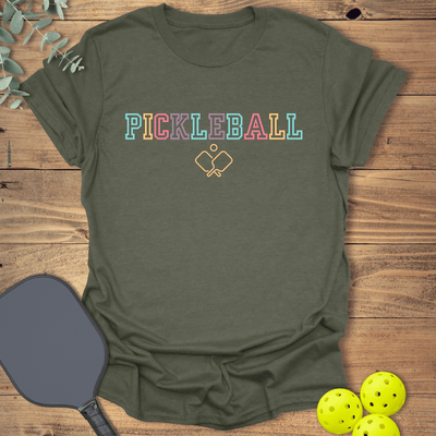 Pickleball Colors T-Shirt - Graphic Tee - Gift for Pickleball Players - Unisex