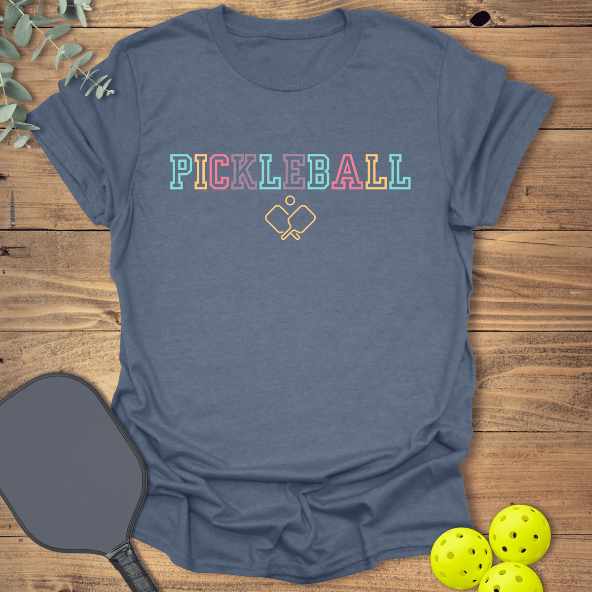 Pickleball Colors T-Shirt - Graphic Tee - Gift for Pickleball Players - Unisex