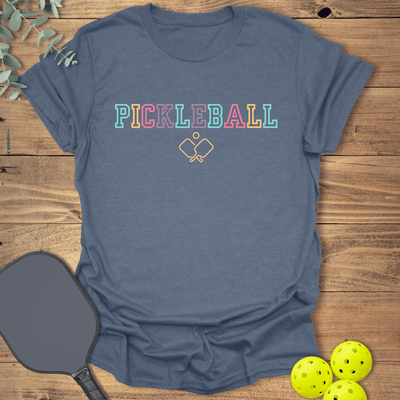 Pickleball Colors T-Shirt - Graphic Tee - Gift for Pickleball Players - Unisex