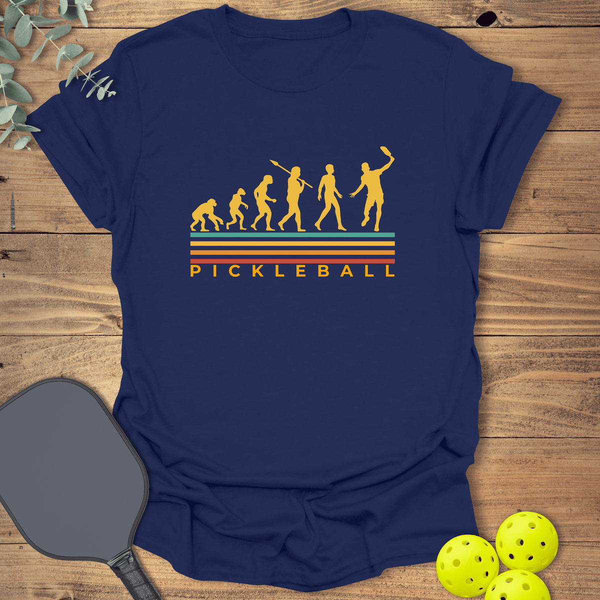 Pickleball Evolution T-Shirt - Graphic Tee - Gift for Pickleball Players - Unisex