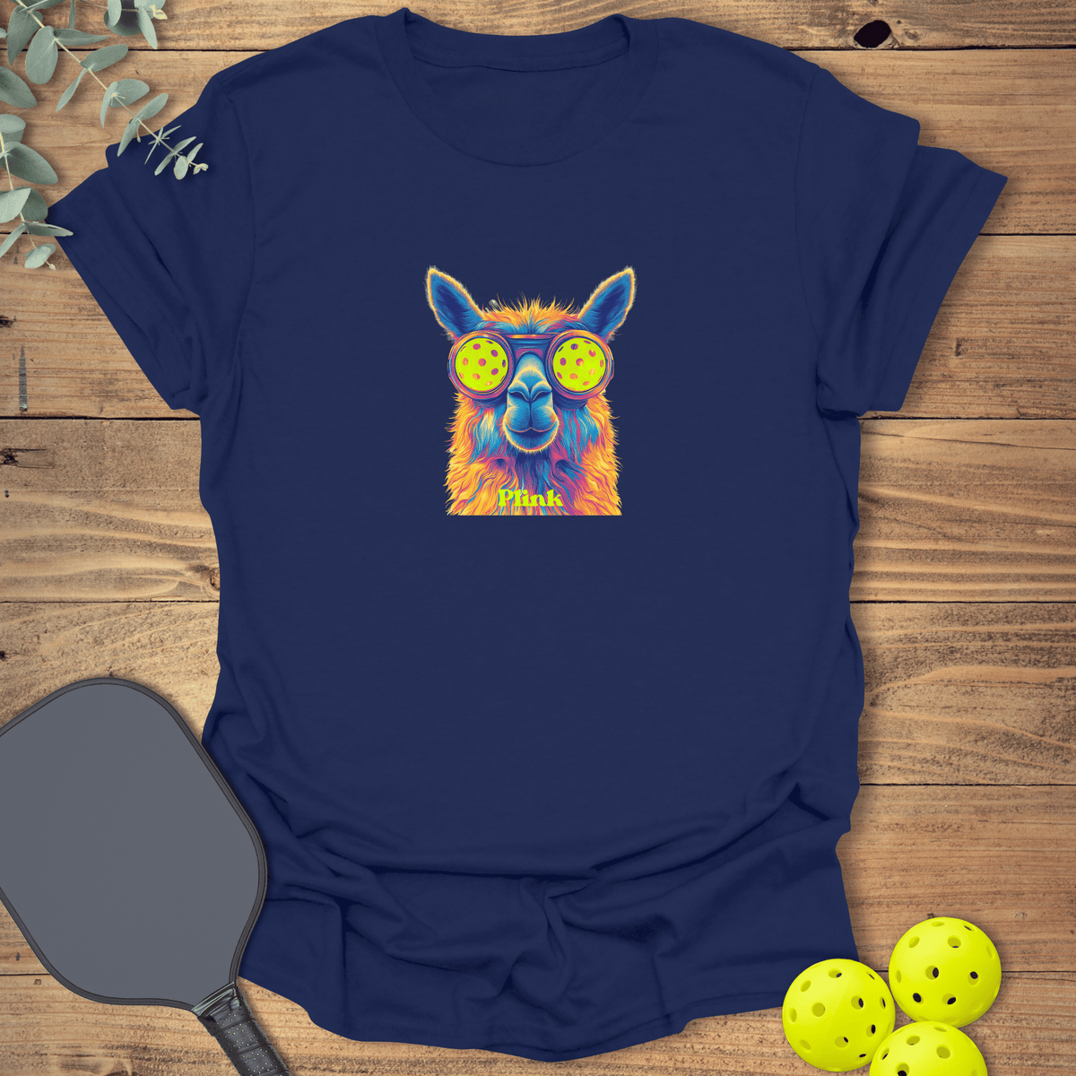 Llama Plink Pickleball T-Shirt - Graphic Tee - Gift for Pickleball Players - Unisex