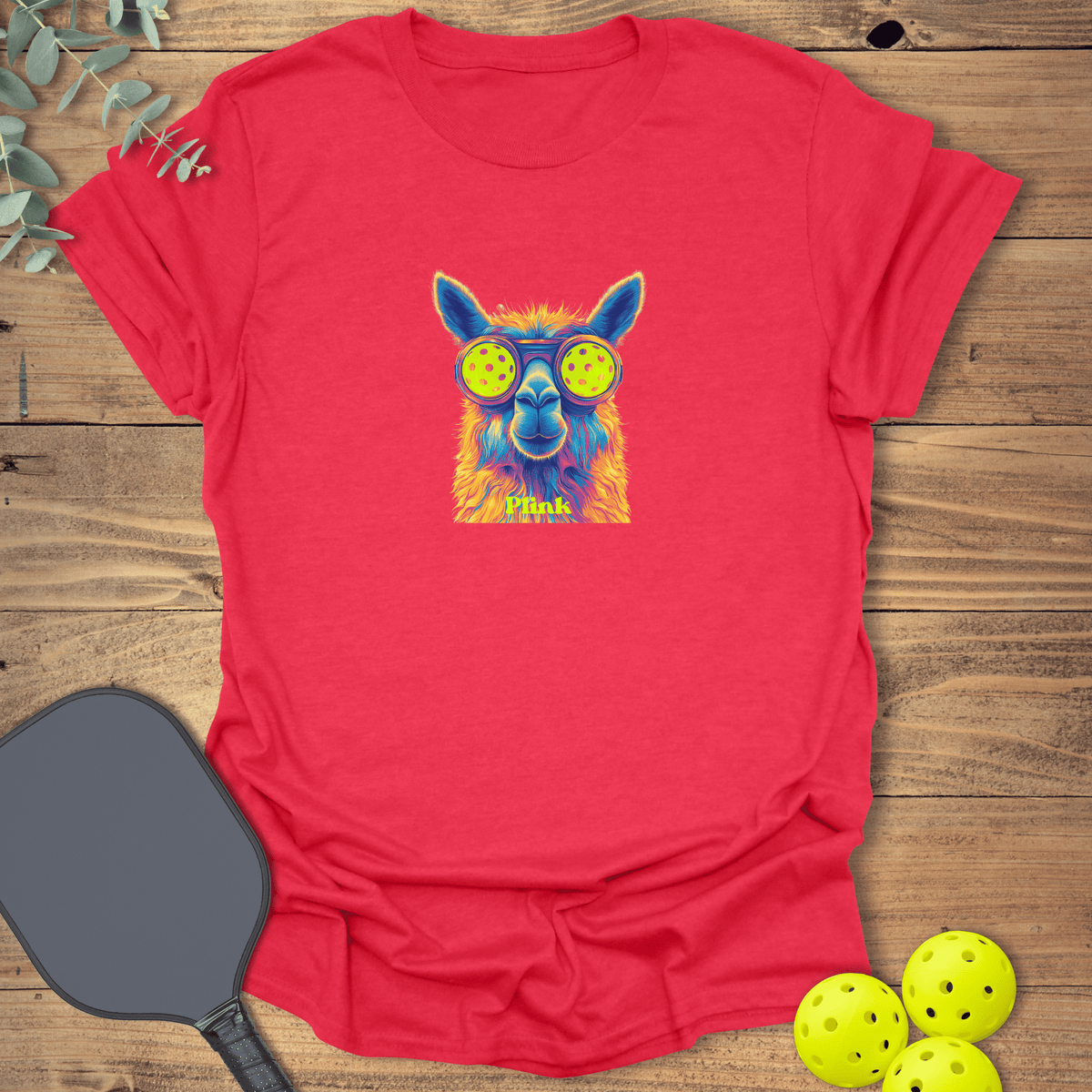 Llama Plink Pickleball T-Shirt - Graphic Tee - Gift for Pickleball Players - Unisex