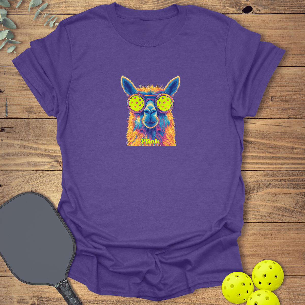 Llama Plink Pickleball T-Shirt - Graphic Tee - Gift for Pickleball Players - Unisex
