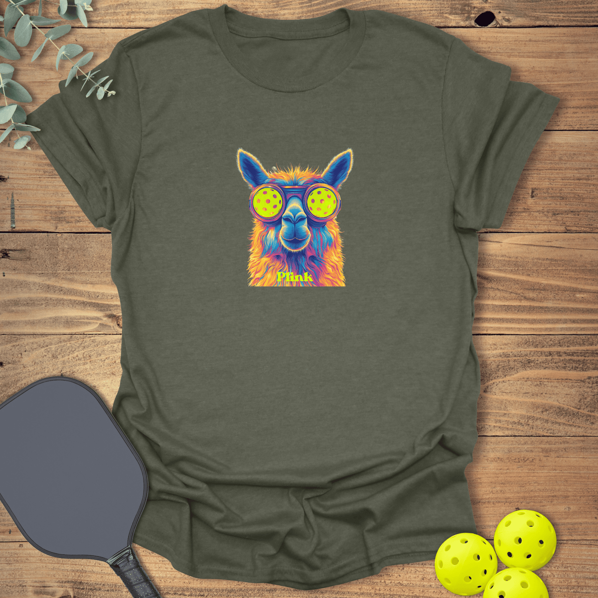 Llama Plink Pickleball T-Shirt - Graphic Tee - Gift for Pickleball Players - Unisex