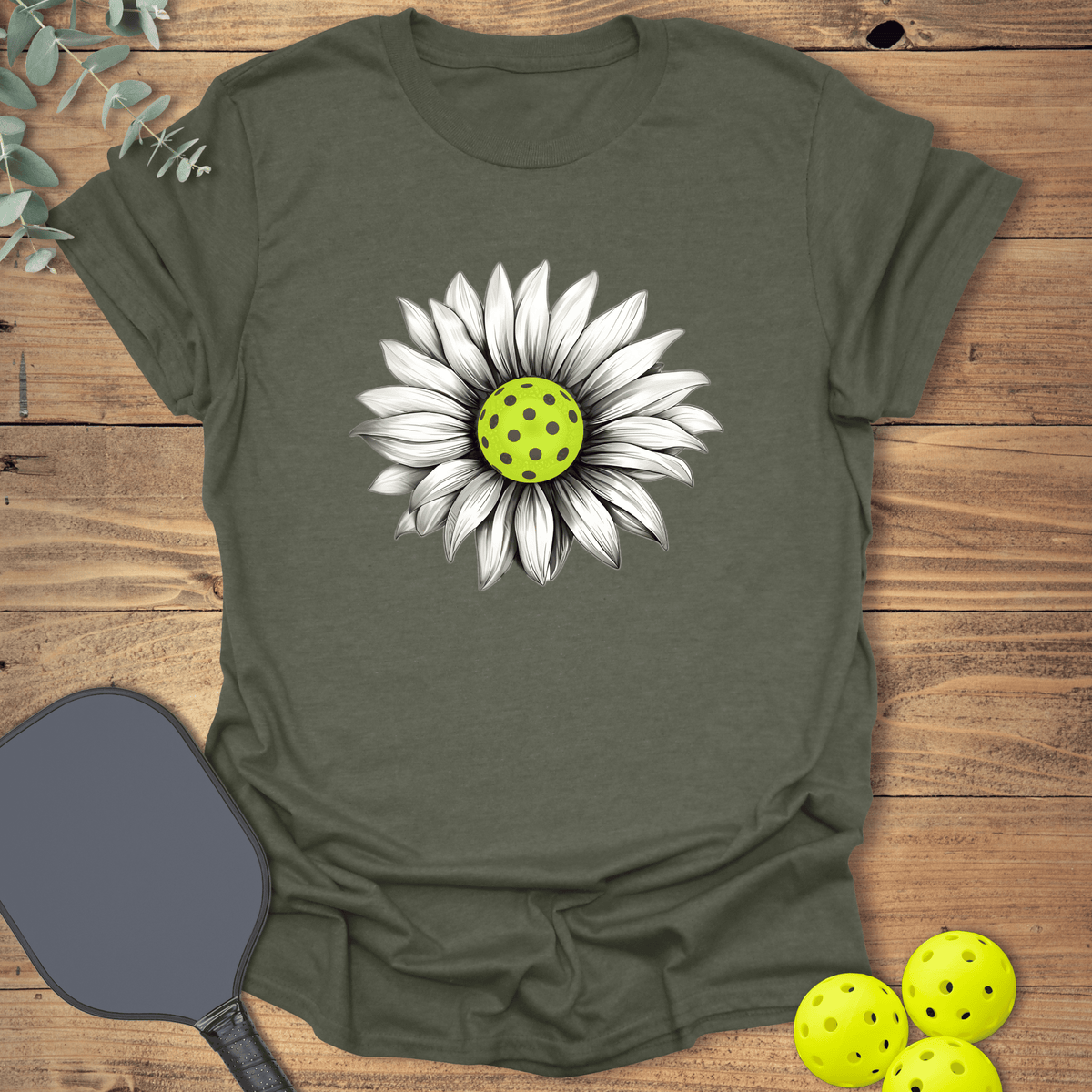Daisy Pickleball T-Shirt - Graphic Tee - Gift for Pickleball Players - Unisex