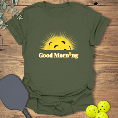 Good Morning Pickleball T-Shirt - Graphic Tee - Gift for Pickleball Players - Unisex