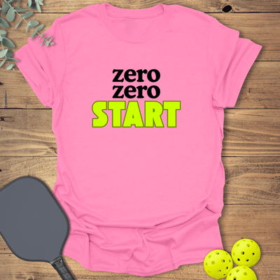 Zero Zero Start Pickleball T-Shirt - Graphic Tee - Gift for Pickleball Players - Unisex