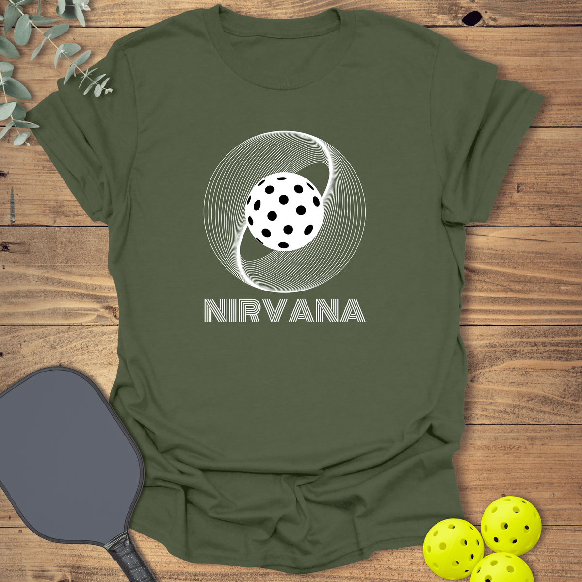 Nirvana Pickleball T-Shirt - Graphic Tee - Gift for Pickleball Players - Unisex
