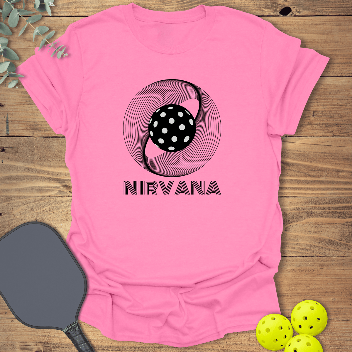 Nirvana Pickleball T-Shirt - Graphic Tee - Gift for Pickleball Players - Unisex
