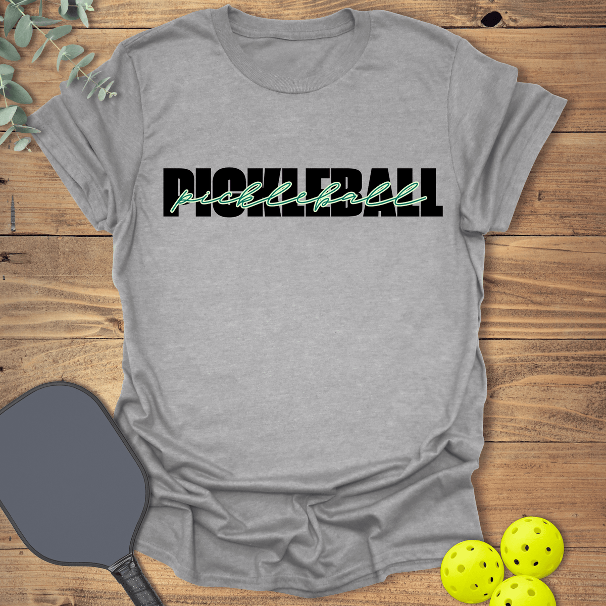 Pickleball Cursive T-Shirt - Graphic Tee - Gift for Pickleball Players - Unisex