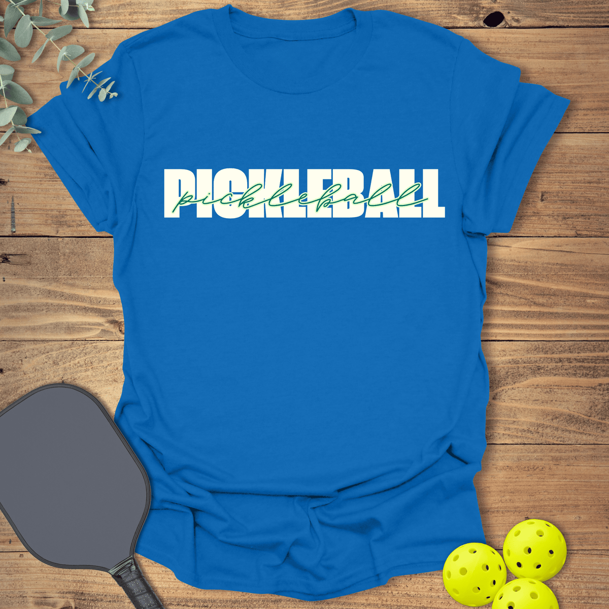 Pickleball Cursive T-Shirt - Graphic Tee - Gift for Pickleball Players - Unisex