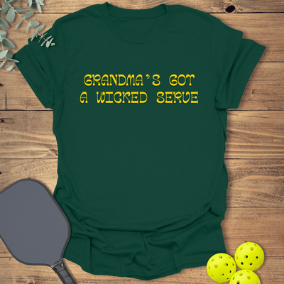 Grandma's Wicked Serve T-Shirt - Pickleball Graphic Tee - Gift for Pickleball Players - Unisex