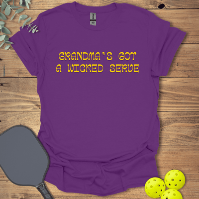 Grandma's Wicked Serve T-Shirt - Pickleball Graphic Tee - Gift for Pickleball Players - Unisex