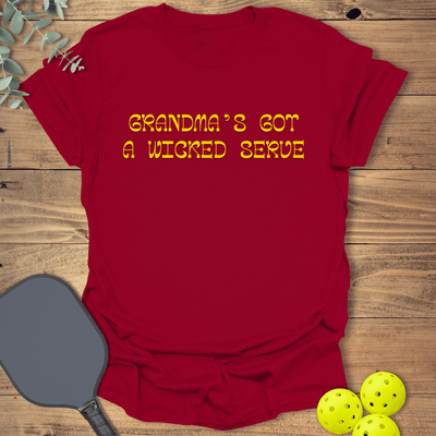 Grandma's Wicked Serve T-Shirt - Pickleball Graphic Tee - Gift for Pickleball Players - Unisex