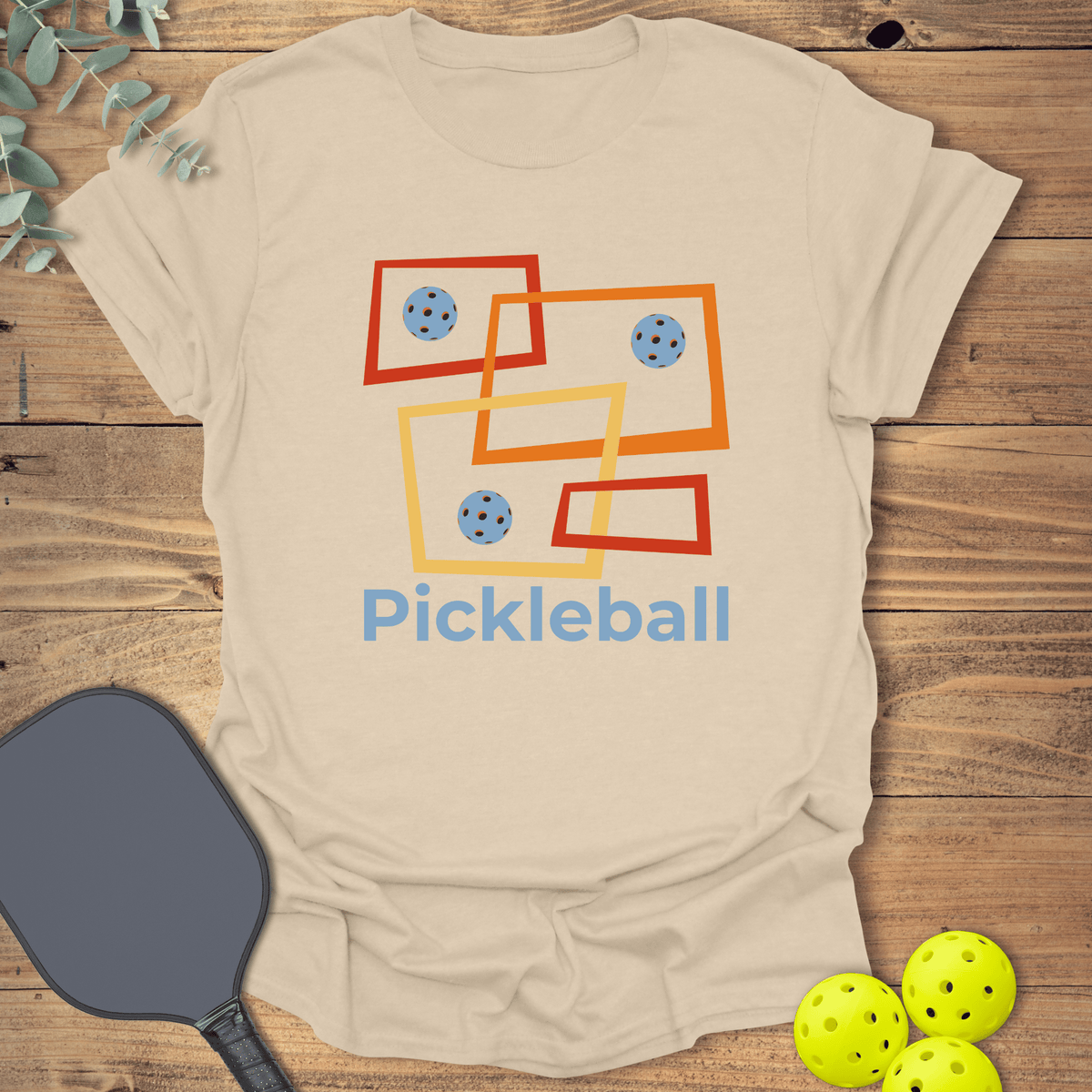 Retro Boxes Pickleball T-Shirt - Graphic Tee - Gift for Pickleball Players - Unisex