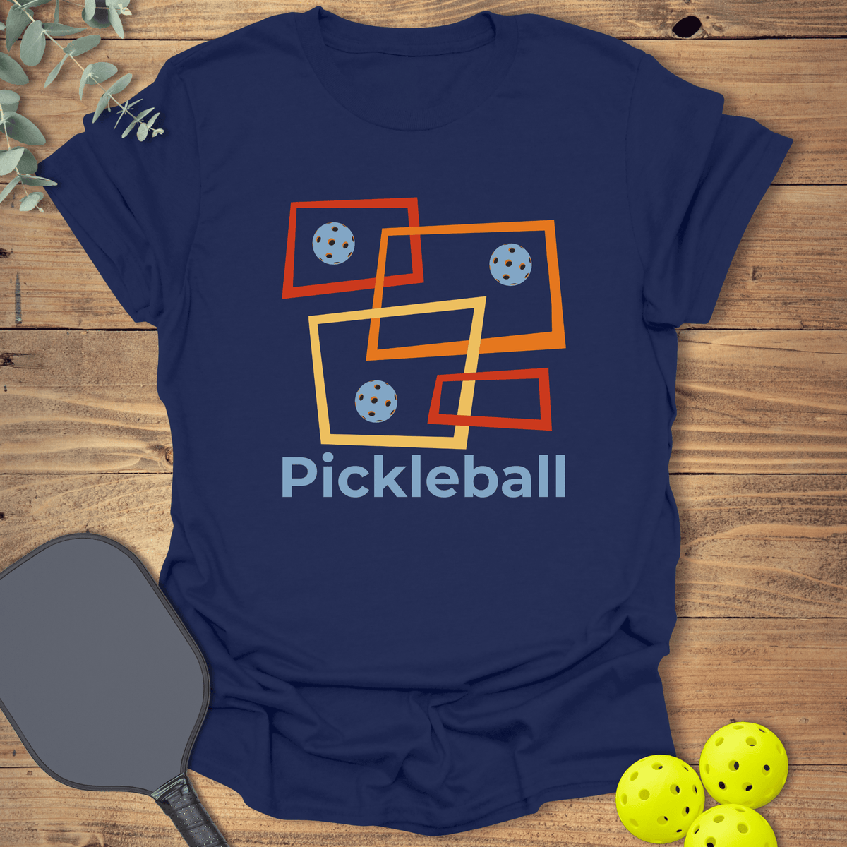 Retro Boxes Pickleball T-Shirt - Graphic Tee - Gift for Pickleball Players - Unisex