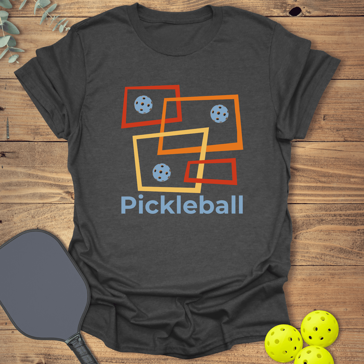 Retro Boxes Pickleball T-Shirt - Graphic Tee - Gift for Pickleball Players - Unisex