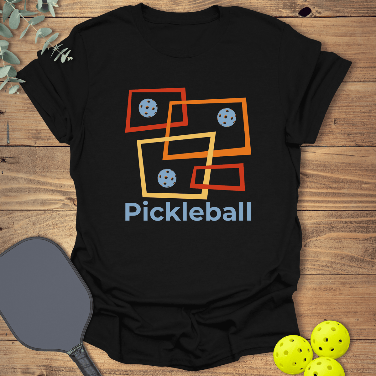 Retro Boxes Pickleball T-Shirt - Graphic Tee - Gift for Pickleball Players - Unisex