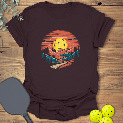Mountains Pickleball T-Shirt - Graphic Tee - Gift for Pickleball Players - Unisex