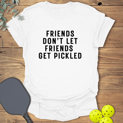 Friends Get Pickled 2 T-Shirt - Pickleball Graphic Tee - Gift for Pickleball Players - Unisex