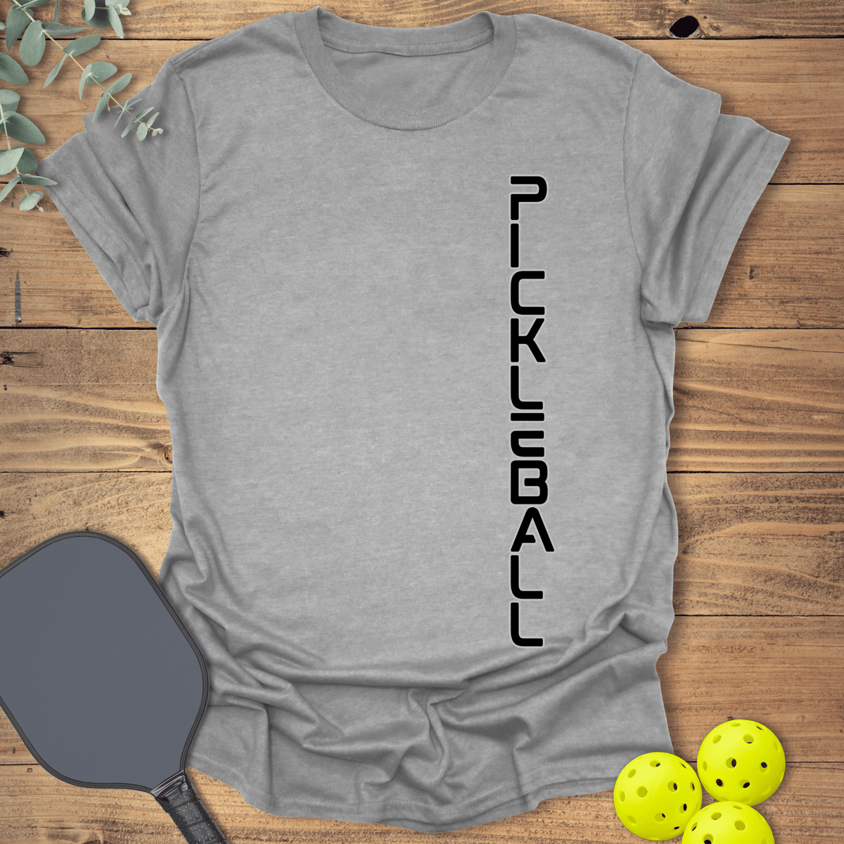 Vertical Pickleball T-Shirt - Graphic Tee - Gift for Pickleball Players - Unisex