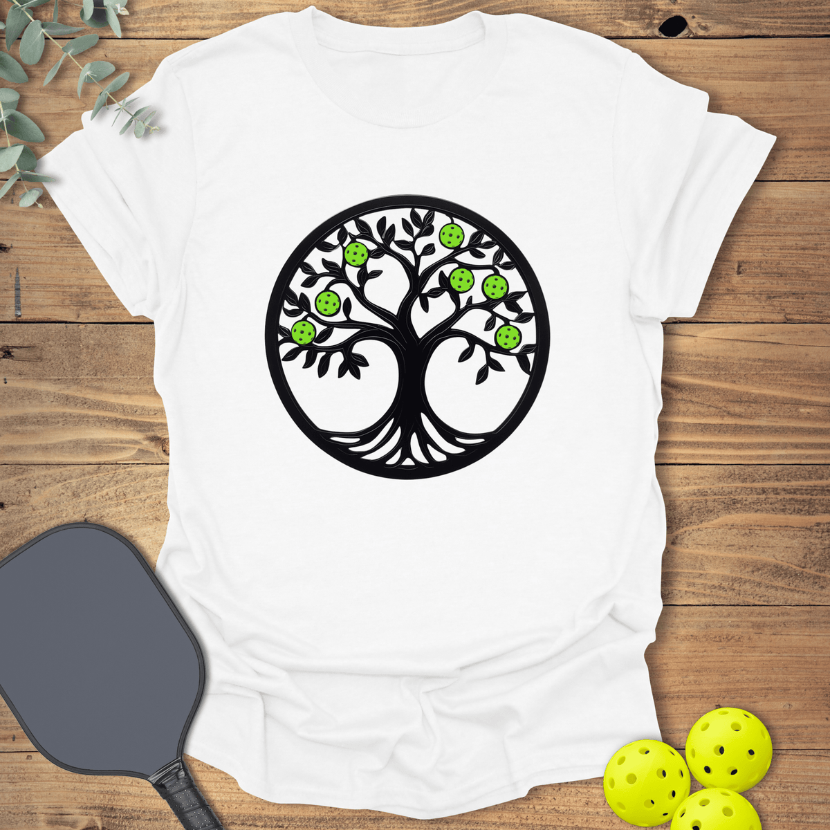 Pickleball Tree of Life T-Shirt - Graphic Tee - Gift for Pickleball Players - Unisex